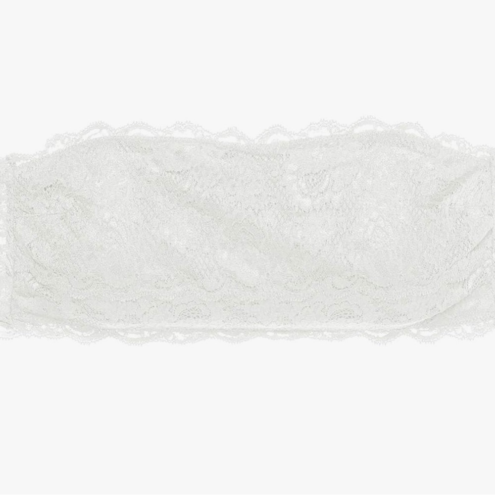 White lace strapless aerie bralette